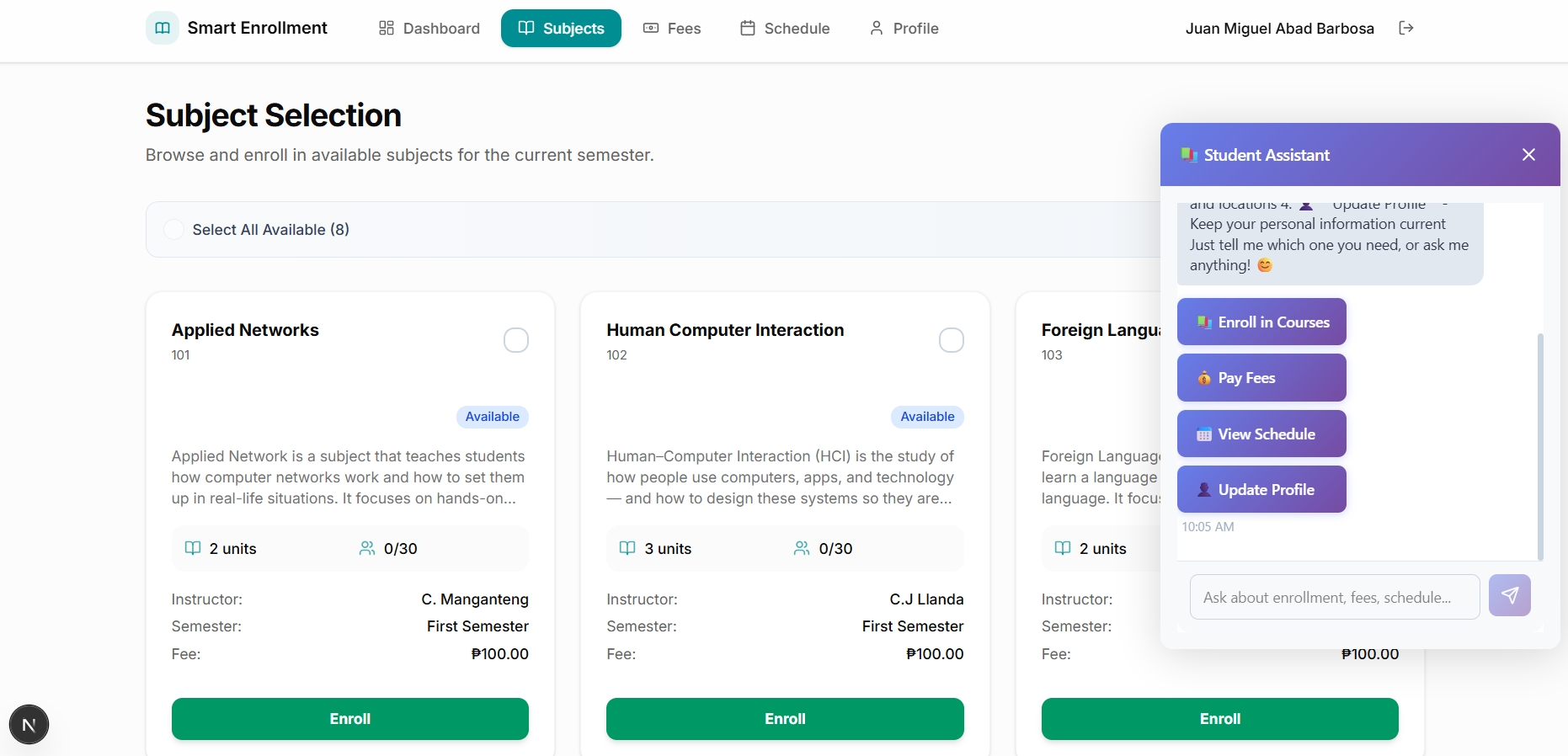 Smart Enrollment System
